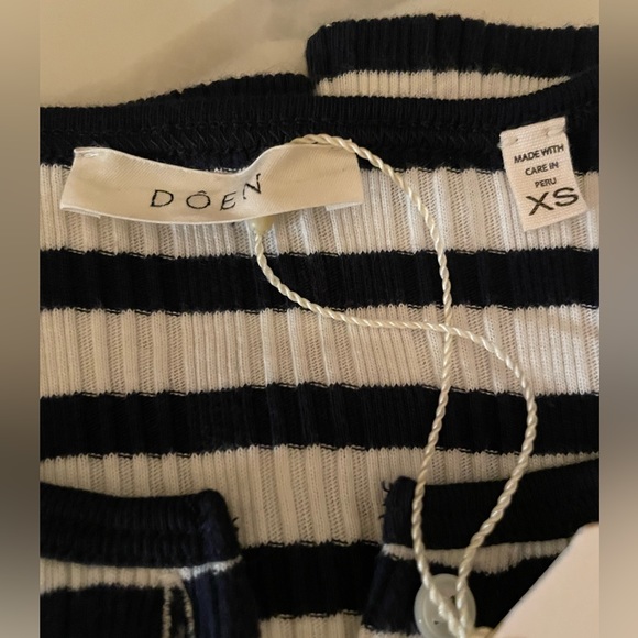 DOEN Paola tee XS NWT MARINA SAN SIMEON STRIPE - Picture 5 of 5